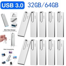 USB 3.0 Flash Drive 32GB 64GB Lot Pack Memory Stick Metal Waterproof Pen Drive  picture