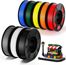 8 Color Pack PETG Filament Bundle, 3D Printer Filament 1.75Mm, Individually Vacu picture