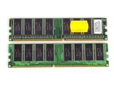 1GB (2x 512MB) Qimonda HYB25DC256800CE-6 DDR-333Mhz PC2700U Memory RAM picture
