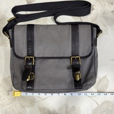 Fossil Commuter Messenger Charcoal Gray Laptop Computer Bag - 12 in. X 10 picture