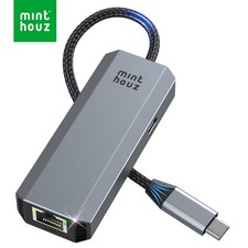 Minthouz 5Gbps USB-C to Ethernet Adapter RJ45 to USB C 5 Gigabit LAN Network picture