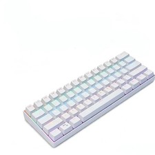 60% 61‑Key Hot Swappable Mechanical Keyboard Blue Switch RGB PBT USB‑C  picture