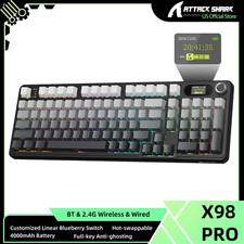 ATTACK SHARK X98 Pro Wireless Mechanical Keyboard, Tri-Mode BT5.0/2.4G/USB-C picture