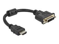 Delock Adapter HDMI Male to DVI 24+5 Female 4K 30Hz Adapter 65206 picture