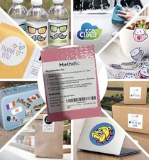 50 pcs glossy white vinyl sticker paper for inkjet printer picture