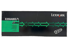 New Genuine Lexmark E250A80G Black Toner Cartridge Box E250 E350 E352 picture