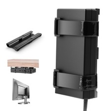 Universal Metal Laptop Charger Holder Under Desk VESA Mount Bracket Storage picture