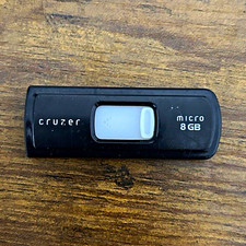 SanDisk Cruzer Micro 8GB USB 2.0 Flash Drive Black USB-A SanDisk Cruzer picture