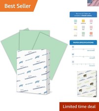 20 lb Pastel Green Colored Printer Paper - 500 Sheets, Recyclable & Smooth Fi... picture