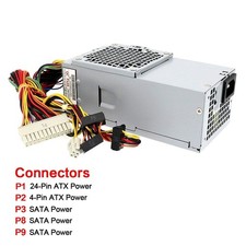 New PSU 250W SFF DT Power Supply for Dell Studio Slim Desktop 540s 537s 560s USA picture