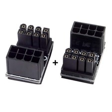chenyang 2 Pack ATX 8Pin Male to Female 180 Degree Angled GPU Graphics Card Powe picture