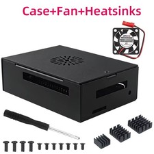 SHCHV Aluminum Alloy Metal Case with Cooling Fan for Orange Pi 4 Pro picture