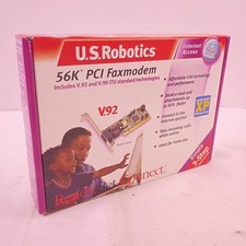 Vintage U.S. Robotics 56K PCI Faxmodem V.92 Model 5660A New in Box picture