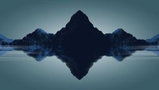 Landscape mountains water Custom Gaming Mat Desk picture