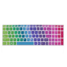 Laptop Rainbow 7 Color Silicone Keyboard Skin Cover Film for IdeaPad Z560 picture