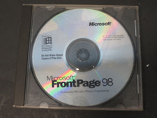 Microsoft Front Page 98  For Windows Disc ONLY picture