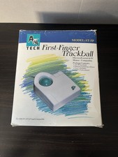 Vintage A4Tech AT-5P First-Finger Trackball Mouse PC Serial PS/2 Boxed picture