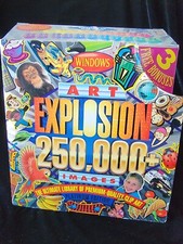 CD Nova Clip Art Explosion Windows b&w Color Platinum Edition 1997 250,000 Image picture