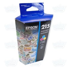 2pk Genuine Epson 215 Black & Color Ink T215 WorkForce WF100 (NOT Initial) picture