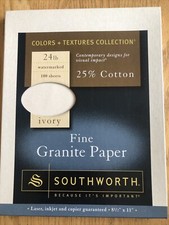 Southworth 25% Cotton Fine Granite Paper, 8.5