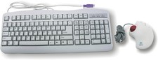 Keyboard/Trackball Mouse Combo -Stylish White -PS/2 to Help Save Your USB Ports picture