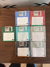 Lot of 7 HD 3.5” Floppy Disks Fujifilm 3M KAO DYSAN MF2HD 2MB IBM PC DOS picture
