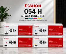 New Canon 054H High Yield Toner Cartridge Set (BK/C/M/Y) – 4 Pack  ✅ Sealed Box✅ picture