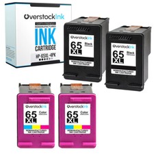 4PK 65XL 65 XL Ink Cartridges fits HP AMP 130, HP DeskJet 3720, ENVY 5020, 5032 picture