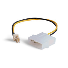 6in 3 Pin Fan to 4 Pin Molex Power Adapter Cable - Multi picture