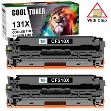 2 Pack Black CF210A Toner Compatible With HP 131X Laserjet Pro 200 M251nw M276nw picture