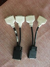 Lots of Two Used MOLEX DVI - A/D CABLE CN-0H9361-52204 DUAL Y SPLITTER picture