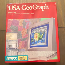 Vintage USA GeoGraph MECC Apple IIe Educational Software – Grades 5–Adult picture