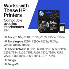 HP 64XL BLACK HIGH-YIELD INK CARTRIDGE, N9J92AN - BLACK picture