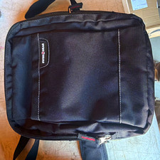 SwissGear WA2310 Black Shoulder Bag w/ Red Lining, Black/Red Color picture