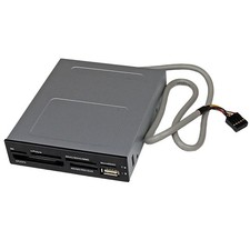 StarTech.com 3.5in Front Bay 22-in-1 USB 2.0 Internal Multi Multi-Card, Black picture