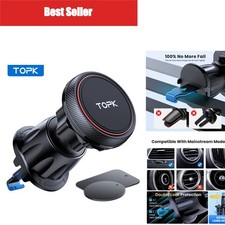 TOPK Magnetic Car Phone Holder Air Vent Mount 6 N52 Magnets Universal picture