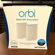 NETGEAR Orbi AC3000 Tri-Band Whole Home Mesh WiFi System RBK50 2-Pack White picture