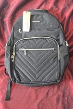 VANKEAN Black Laptop Messenger Backpack 17.3 Inch Expandable 5 Compartments NWT picture