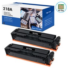 2 Pack W2180A BLACK Toner Fits for HP 218A LaserJet Pro MFP 3301 Series No Chip picture