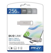 PNY 256GB Duo Link USB 3.2 Type-C Dual Flash Drive for Android Devices NEW picture