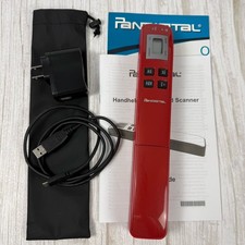 RED PANDIGITAL HANDHELD WAND SCANNER S8X1102WH WITH BATTERY & CHARGER picture