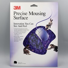 3M Mousepad Vintage 1995 High Quality Purple Black Thin Textured Surface USA picture