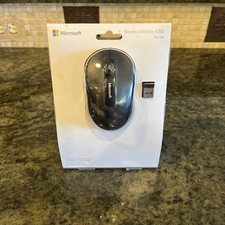 NIB Microsoft Wireless Mobile Mouse 4000 4 Way Scroll Wheel Model 1383 D5D-00001 picture