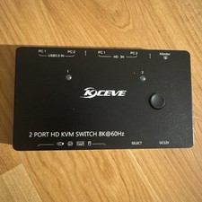 KCEVE 2 Port HDMI KVM Switch 8K@60Hz 4K@120Hz USB 3.0 Switcher KC-KVM8201 picture