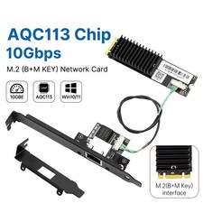 AQC113 10G Ethernet NIC M.2 B+M Network Adapter with RJ45 10Gbe Port for Desktop picture