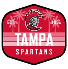 University of Tampa Spartans Scenic Background Offic. Lic. Sticker/Magnet picture