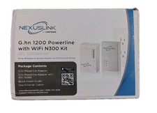 NOB Nexus Link G.hn 1200 Powerline W/WiFi N300 Kit GPL-1200WN Kit (White)  picture