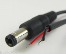 1pc 5.5mm x 2.5mm 5.5/2.5 CCTV Power Charger DC Power Male Plug Cable 25cm picture