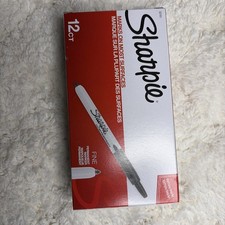 SHARPIE 32701, Retractable Permanent Markers, Fine Point, Black, 12 Count Box picture
