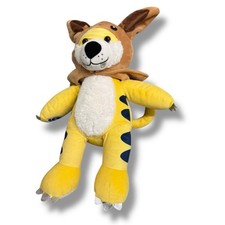BAB Build A Bear Sabertooth Tiger Saber Tooth Yellow White Stuffed Animal 17